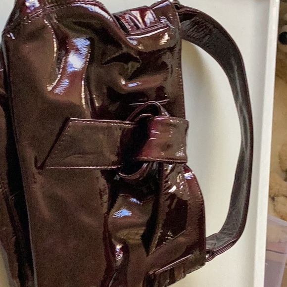 Kooba Shiny Brown Shoulder Bag - Picture 3 of 8